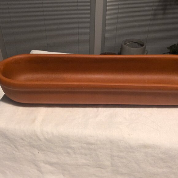 Vtg Bennington Potters 1966 Terracotta French Bread Server by David Gil 16.5" - Picture 4 of 8